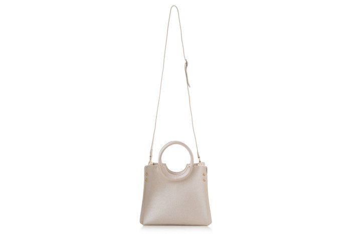 Lucky Bees 1229 Bolso de Cuerpo Cruzado de Oro en Piel Sintética de Moda para Mujer, Accesorio Elegante y Práctico